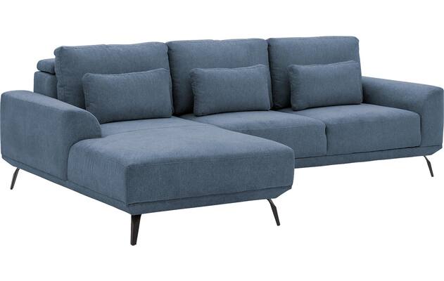 Goossens excellent loungebank princess blauw stof - 8229794-06