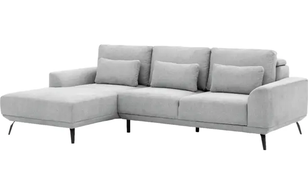 Goossens excellent loungebank princess grijs stof - 8229795-02