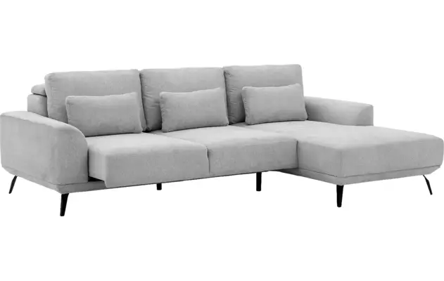 Goossens excellent loungebank princess grijs stof - 8229795-03-gespiegeld