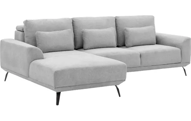 Goossens excellent loungebank princess grijs stof - 8229795-06