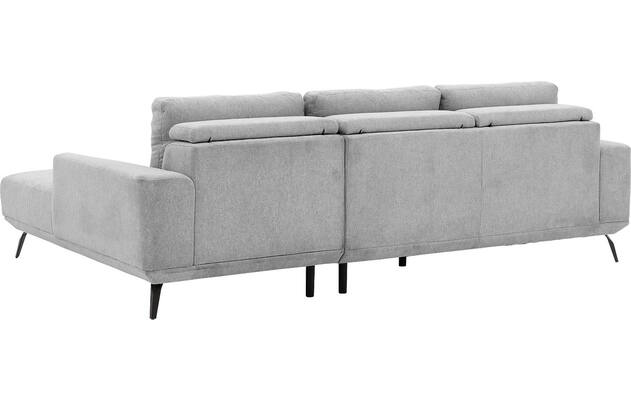 Goossens excellent loungebank princess grijs stof - 8229795-07-gespiegeld