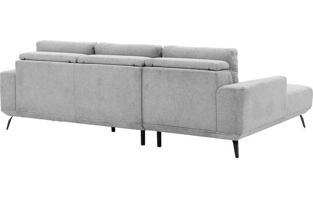 Goossens excellent loungebank princess grijs stof - 8229795-07