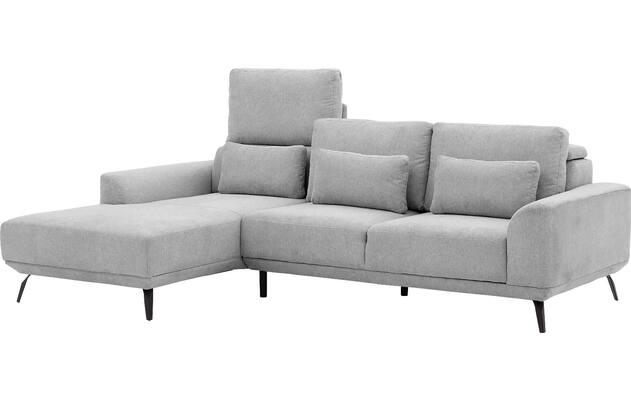 Goossens excellent loungebank princess grijs stof - 8229795-09