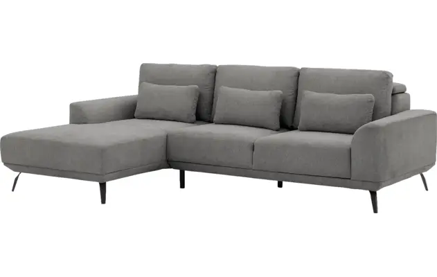 Goossens excellent loungebank princess grijs stof - 8229796-02