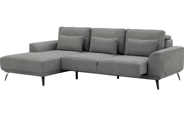 Goossens excellent loungebank princess grijs stof - 8229796-03