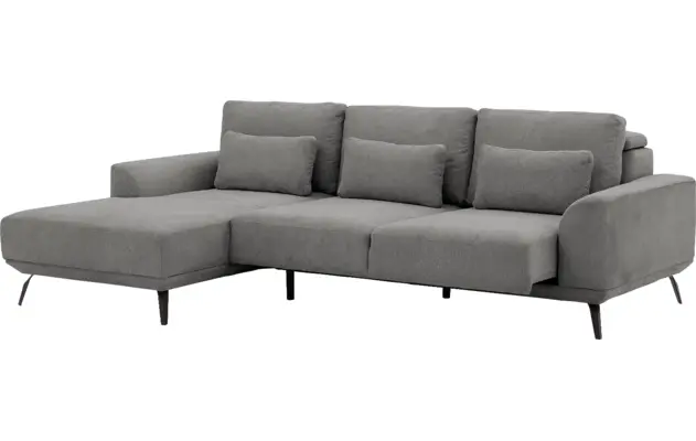 Goossens excellent loungebank princess grijs stof - 8229796-03