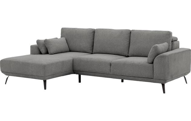 Goossens excellent loungebank princess grijs stof - 8229796-04