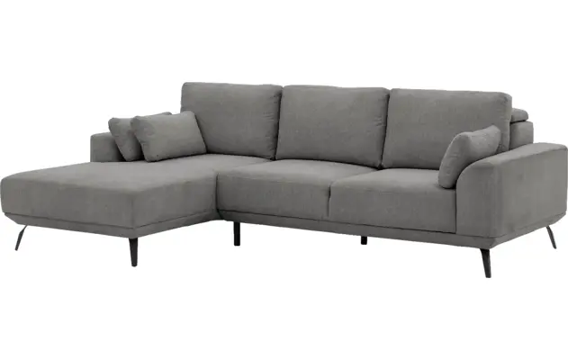 Goossens excellent loungebank princess grijs stof - 8229796-04