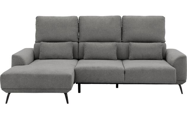 Goossens excellent loungebank princess grijs stof - 8229796-05