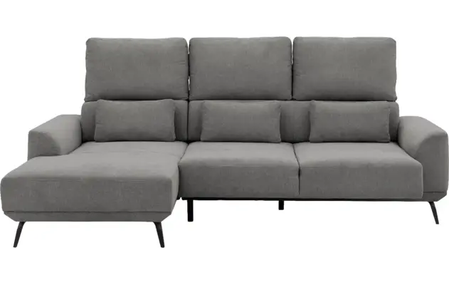Goossens excellent loungebank princess grijs stof - 8229796-05