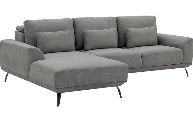 Goossens excellent loungebank princess grijs stof - 8229796-06