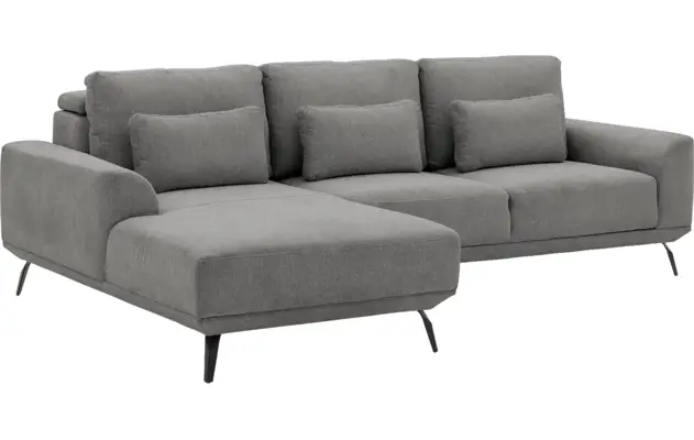 Goossens excellent loungebank princess grijs stof - 8229796-06
