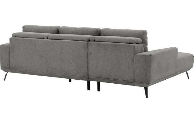 Goossens excellent loungebank princess grijs stof - 8229796-07