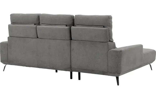 Goossens excellent loungebank princess grijs stof - 8229796-08