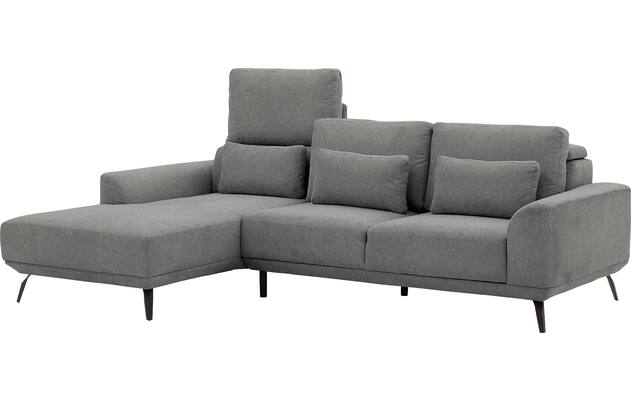 Goossens excellent loungebank princess grijs stof - 8229796-09