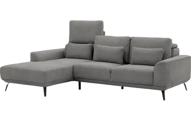 Goossens excellent loungebank princess grijs stof - 8229796-09