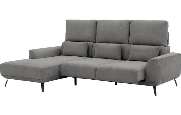 Goossens excellent loungebank princess grijs stof - 8229796-11