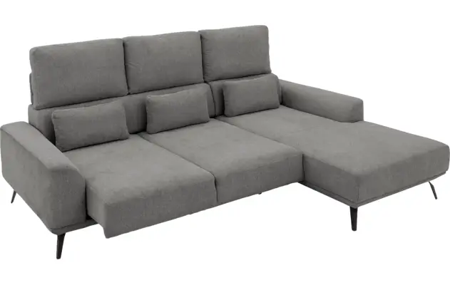 Goossens excellent loungebank princess grijs stof - 8229796-12-gespiegeld