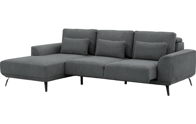 Goossens excellent loungebank princess grijs stof - 8229797-03