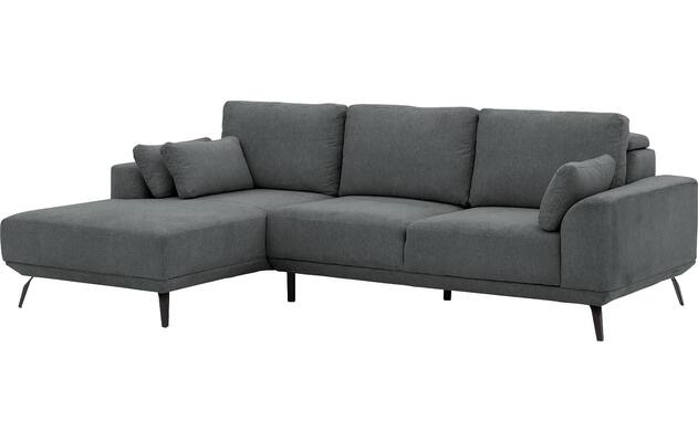 Goossens excellent loungebank princess grijs stof - 8229797-04