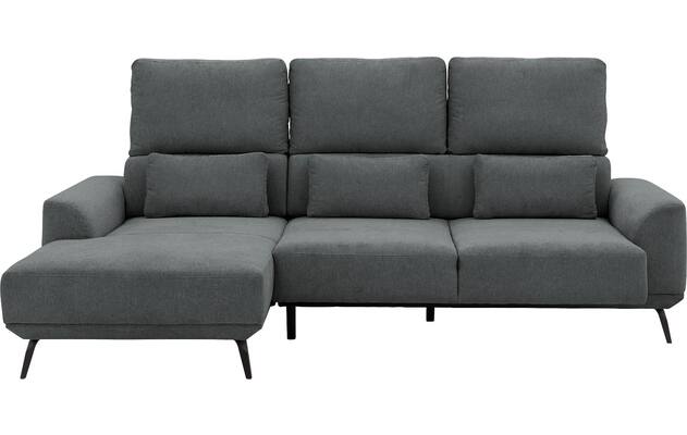Goossens excellent loungebank princess grijs stof - 8229797-05