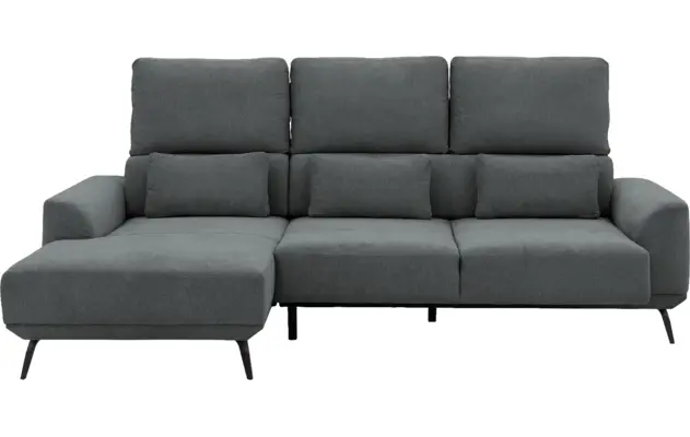 Goossens excellent loungebank princess grijs stof - 8229797-05