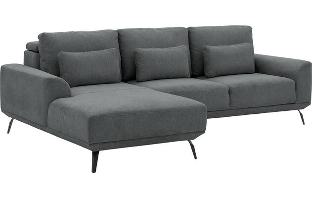 Goossens excellent loungebank princess grijs stof - 8229797-06