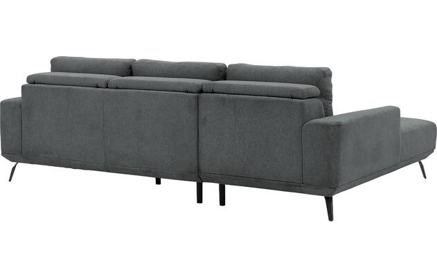 Goossens excellent loungebank princess grijs stof - 8229797-07