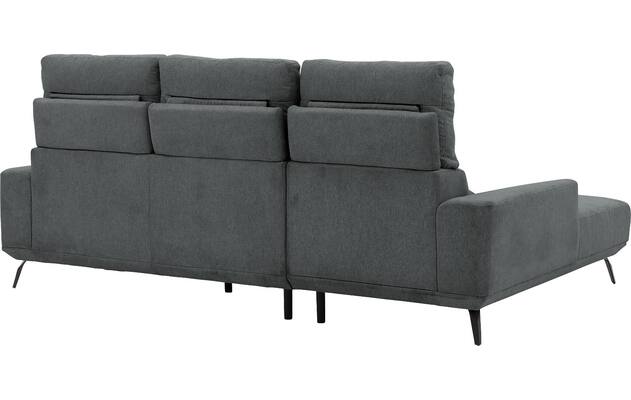 Goossens excellent loungebank princess grijs stof - 8229797-08