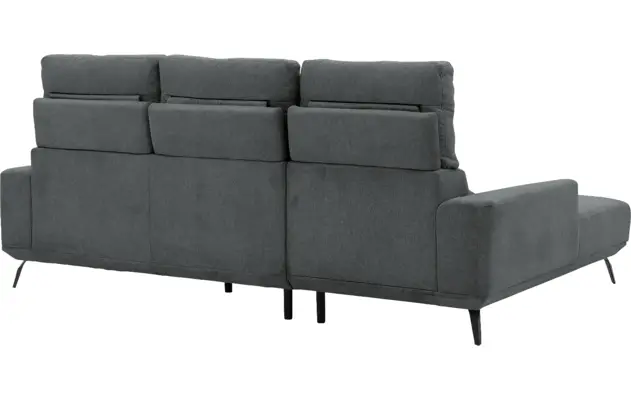 Goossens excellent loungebank princess grijs stof - 8229797-08