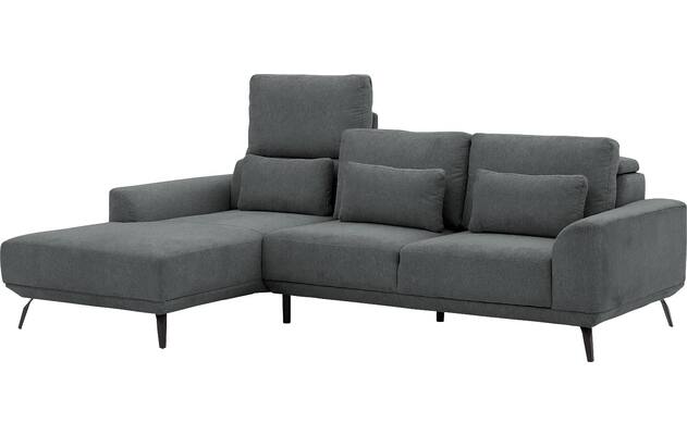 Goossens excellent loungebank princess grijs stof - 8229797-09
