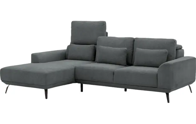 Goossens excellent loungebank princess grijs stof - 8229797-09