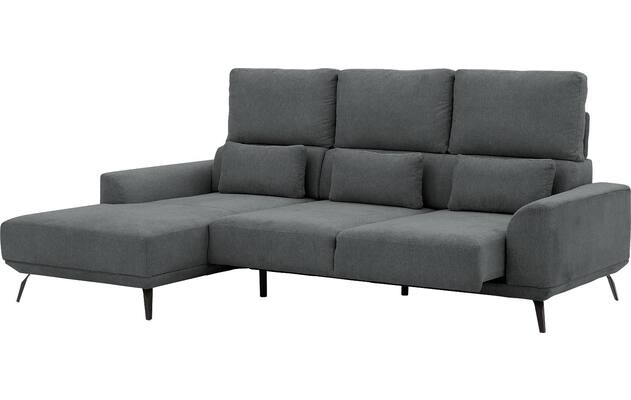Goossens excellent loungebank princess grijs stof - 8229797-11