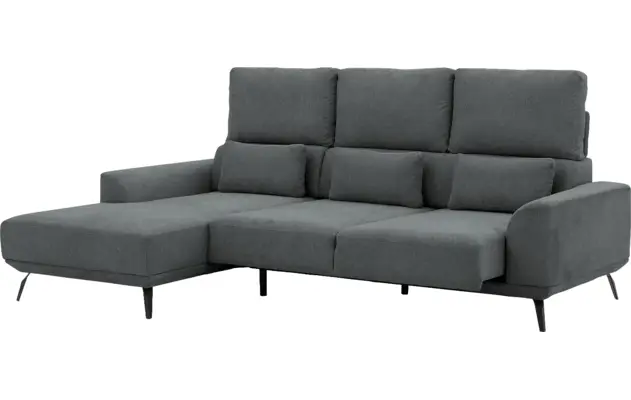 Goossens excellent loungebank princess grijs stof - 8229797-11