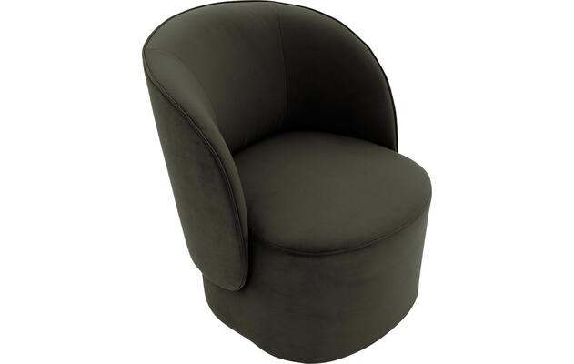 Goossens draaifauteuil gando groen stof - 8229812-04