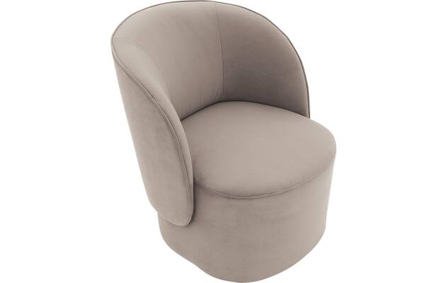 Goossens draaifauteuil gando grijs stof - 8229813-04