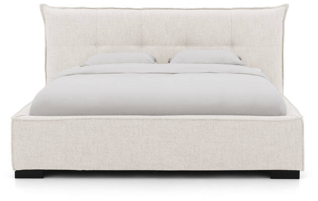 Goossens bedframe bolzano beige stof - 8229827-02