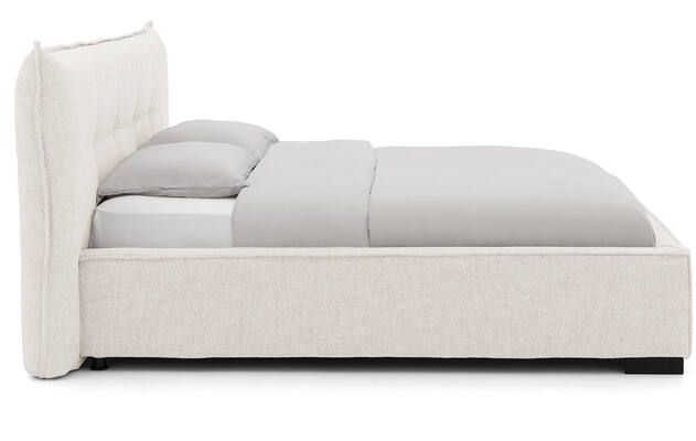 Goossens bedframe bolzano beige stof - 8229827-03