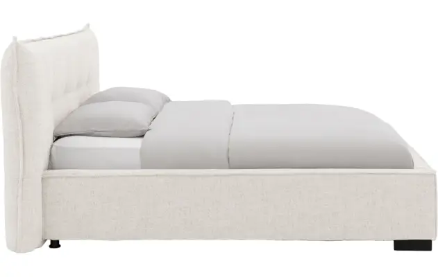 Goossens bedframe bolzano beige stof - 8229827-03