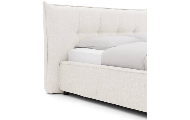 Goossens gestoffeerd bedframe bolzano beige stof - 8229827-04