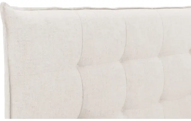 Goossens gestoffeerd bedframe bolzano beige stof - 8229827-07
