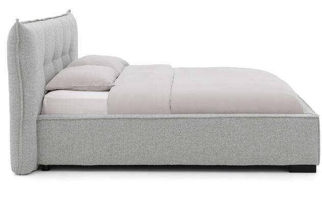 Goossens bedframe bolzano grijs stof - 8229828-03