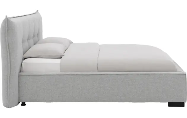 Goossens bedframe bolzano grijs stof - 8229828-03
