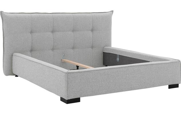 Goossens bedframe bolzano grijs stof - 8229828-06