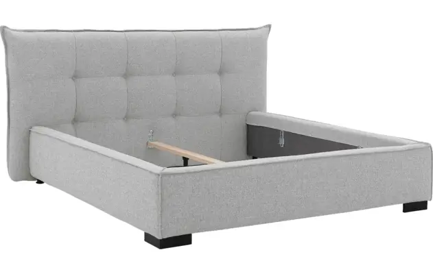 Goossens bedframe bolzano grijs stof - 8229828-06