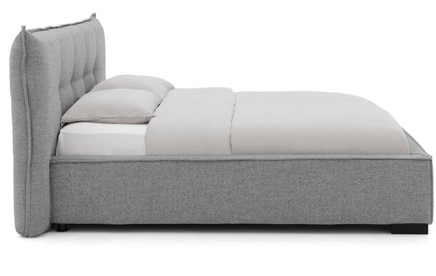 Goossens bedframe bolzano grijs stof - 8229829-03