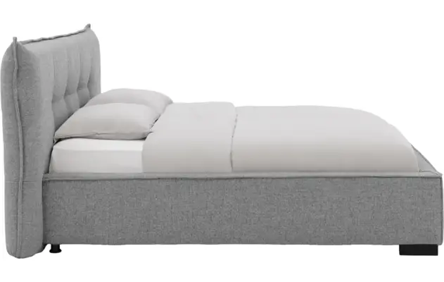 Goossens bedframe bolzano grijs stof - 8229829-03