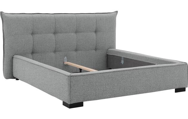 Goossens bedframe bolzano grijs stof - 8229829-06
