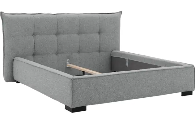 Goossens bedframe bolzano grijs stof - 8229829-06