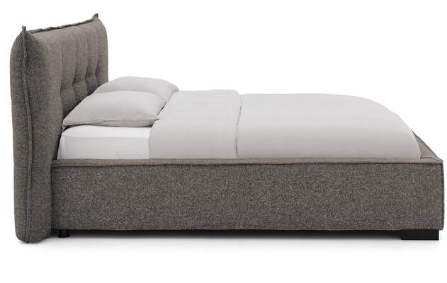 Goossens bedframe bolzano bruin stof - 8229830-03